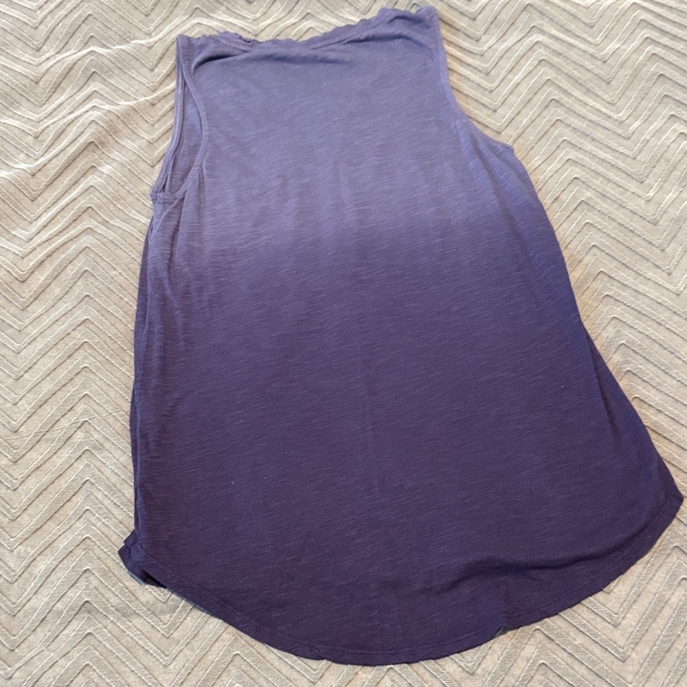 Lucky Brand Dark Purple Floral Tank Top - Picture 3 of 6